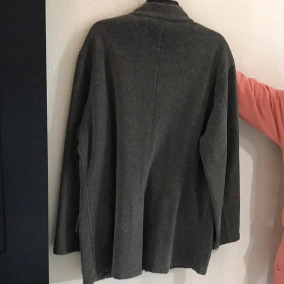 Grey cotton and wool jacket